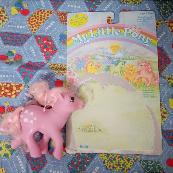 Vintage 80s My Little Pony - Lickety Split with Original Backing Board - Picture 2 of 3